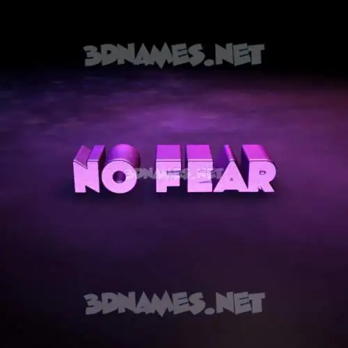 no fear in Big Purple style - 3D name wallpaper no fear in Big Purple style - 3D name wallpaper