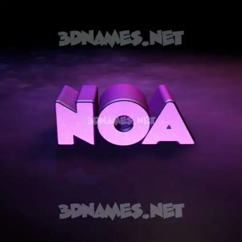 noa in Big Purple style - 3D name wallpaper noa in Big Purple style - 3D name wallpaper