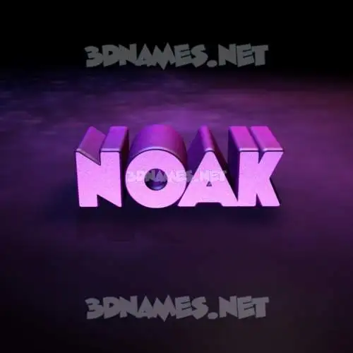 noak in Big Purple style - 3D name wallpaper noak in Big Purple style - 3D name wallpaper