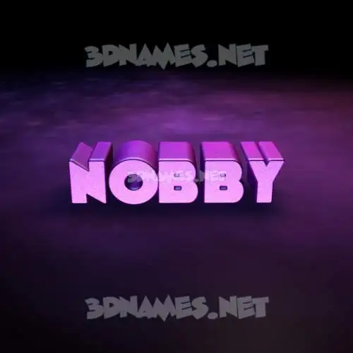 nobby in Big Purple style - 3D name wallpaper nobby in Big Purple style - 3D name wallpaper