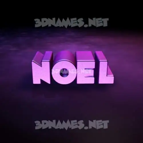 noel in Big Purple style - 3D name wallpaper