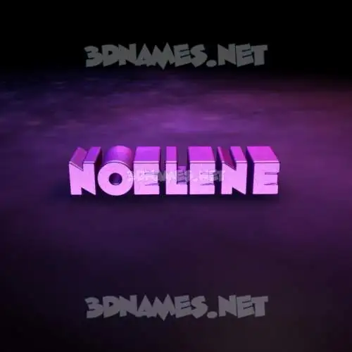 noelene in Big Purple style - 3D name wallpaper