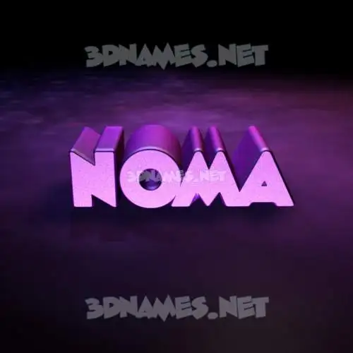 noma in Big Purple style - 3D name wallpaper noma in Big Purple style - 3D name wallpaper