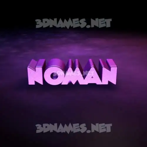 noman in Big Purple style - 3D name wallpaper noman in Big Purple style - 3D name wallpaper