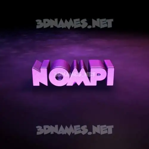 nompi in Big Purple style - 3D name wallpaper nompi in Big Purple style - 3D name wallpaper