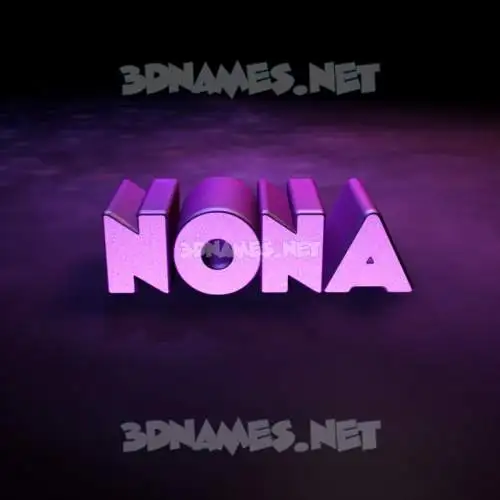nona in Big Purple style - 3D name wallpaper nona in Big Purple style - 3D name wallpaper
