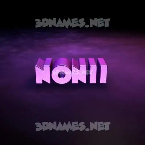 nonii in Big Purple style - 3D name wallpaper nonii in Big Purple style - 3D name wallpaper