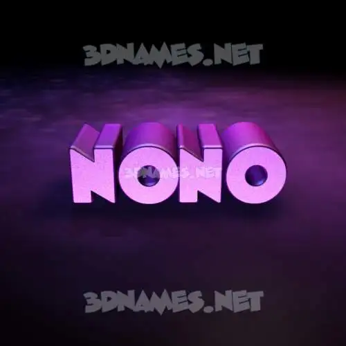 nono in Big Purple style - 3D name wallpaper nono in Big Purple style - 3D name wallpaper