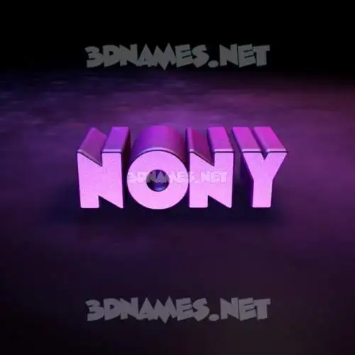 nony in Big Purple style - 3D name wallpaper nony in Big Purple style - 3D name wallpaper