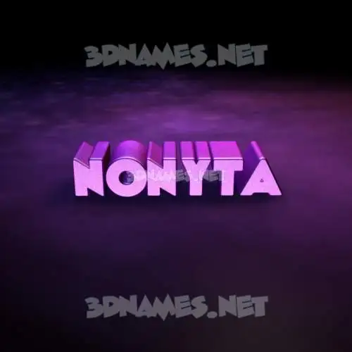 nonyta in Big Purple style - 3D name wallpaper nonyta in Big Purple style - 3D name wallpaper