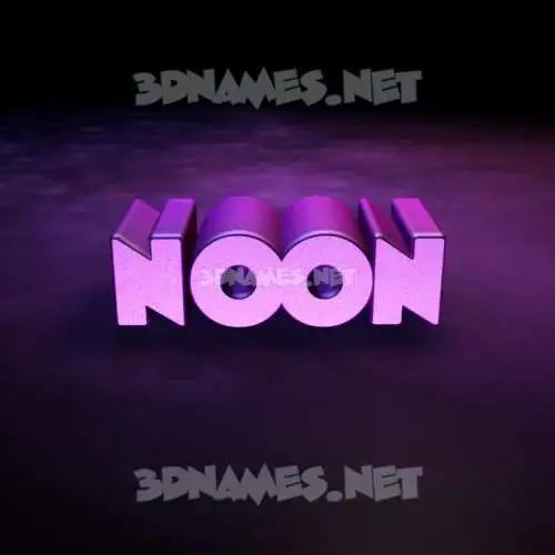 noon in Big Purple style - 3D name wallpaper noon in Big Purple style - 3D name wallpaper