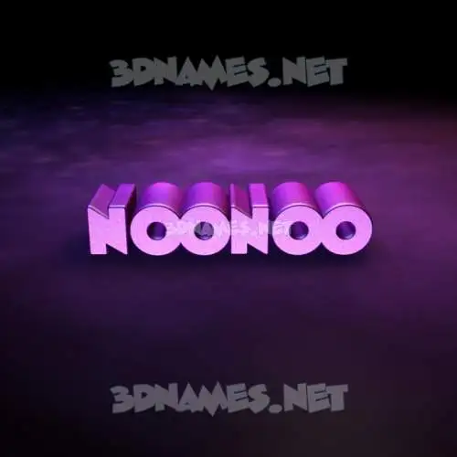 noonoo in Big Purple style - 3D name wallpaper noonoo in Big Purple style - 3D name wallpaper