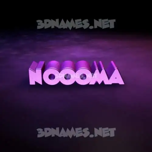 noooma in Big Purple style - 3D name wallpaper noooma in Big Purple style - 3D name wallpaper