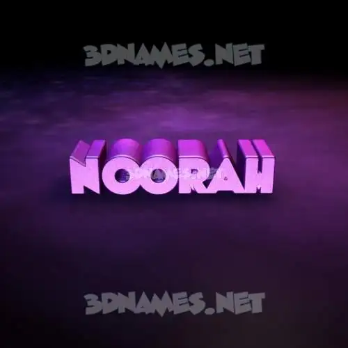 noorah in Big Purple style - 3D name wallpaper noorah in Big Purple style - 3D name wallpaper