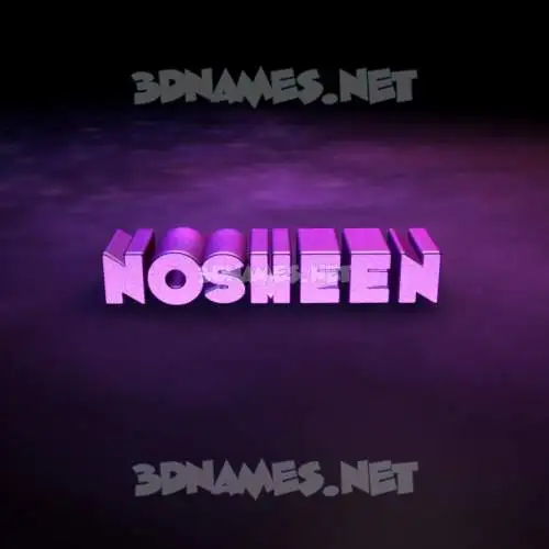nosheen in Big Purple style - 3D name wallpaper nosheen in Big Purple style - 3D name wallpaper