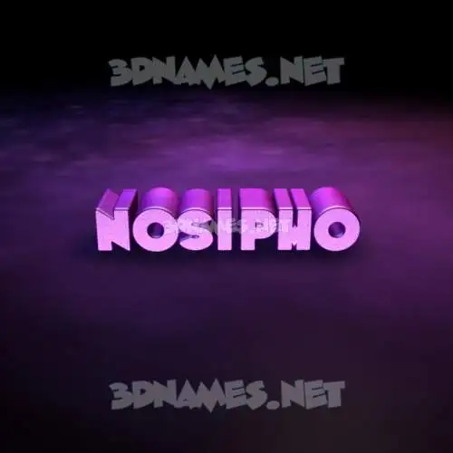 nosipho in Big Purple style - 3D name wallpaper nosipho in Big Purple style - 3D name wallpaper