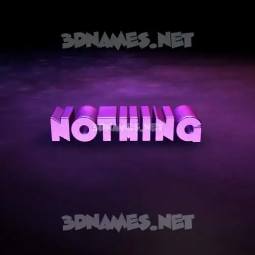 nothing in Big Purple style - 3D name wallpaper nothing in Big Purple style - 3D name wallpaper