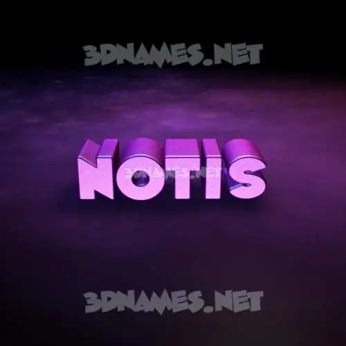 notis in Big Purple style - 3D name wallpaper notis in Big Purple style - 3D name wallpaper