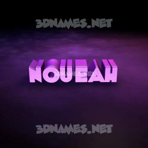 noueah in Big Purple style - 3D name wallpaper noueah in Big Purple style - 3D name wallpaper
