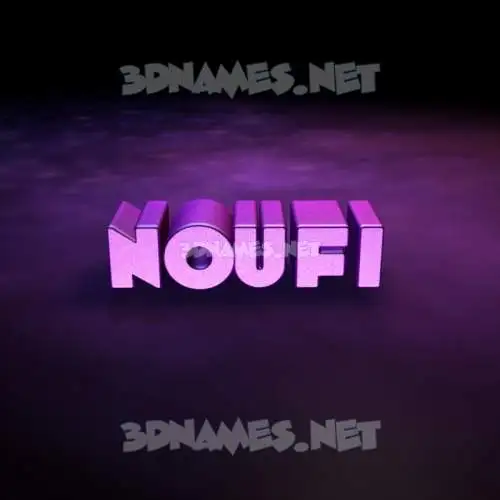 noufi in Big Purple style - 3D name wallpaper noufi in Big Purple style - 3D name wallpaper