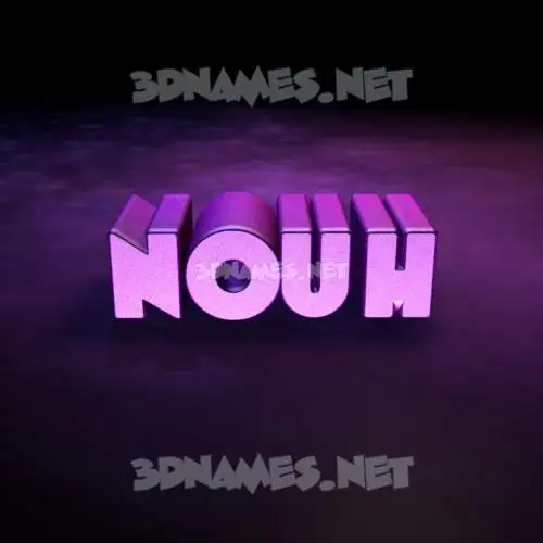 nouh in Big Purple style - 3D name wallpaper nouh in Big Purple style - 3D name wallpaper