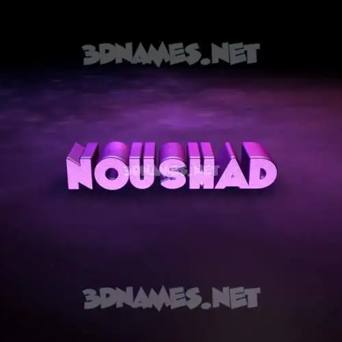 noushad in Big Purple style - 3D name wallpaper noushad in Big Purple style - 3D name wallpaper