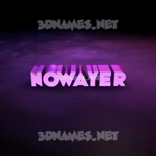 nowayer in Big Purple style - 3D name wallpaper nowayer in Big Purple style - 3D name wallpaper