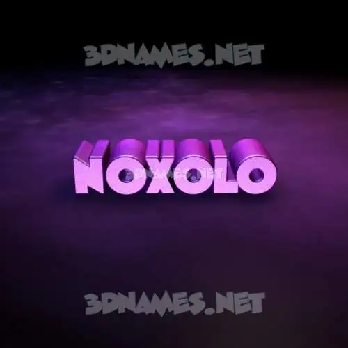 noxolo in Big Purple style - 3D name wallpaper noxolo in Big Purple style - 3D name wallpaper