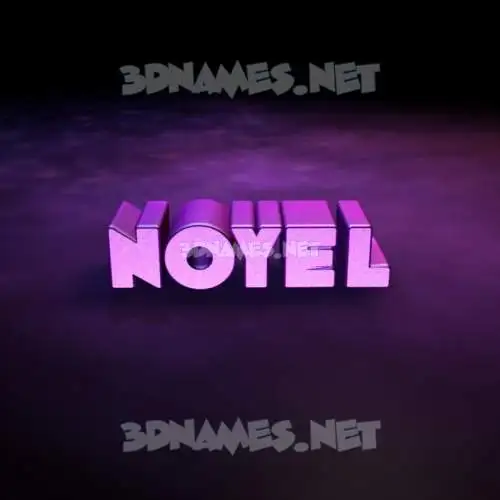 noyel in Big Purple style - 3D name wallpaper noyel in Big Purple style - 3D name wallpaper