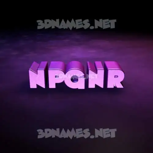 npgnr in Big Purple style - 3D name wallpaper npgnr in Big Purple style - 3D name wallpaper