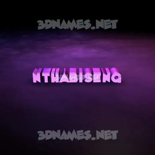 nthabiseng in Big Purple style - 3D name wallpaper
