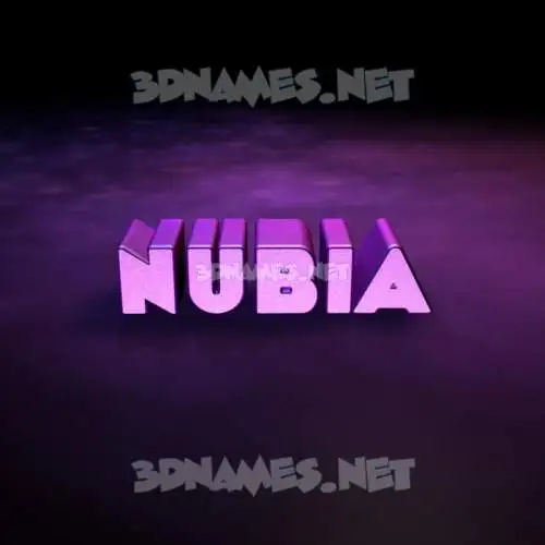 nubia in Big Purple style - 3D name wallpaper nubia in Big Purple style - 3D name wallpaper