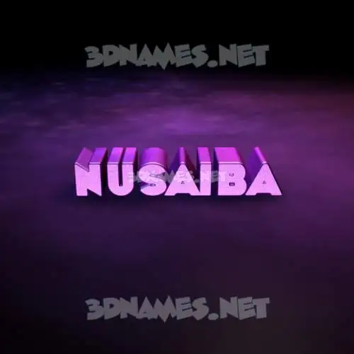nusaiba in Big Purple style - 3D name wallpaper nusaiba in Big Purple style - 3D name wallpaper