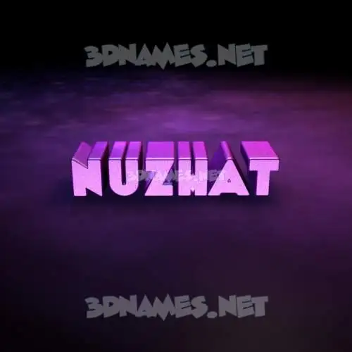 nuzhat in Big Purple style - 3D name wallpaper nuzhat in Big Purple style - 3D name wallpaper