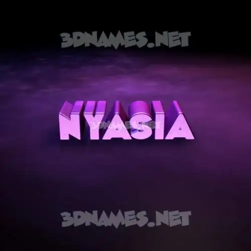 nyasia in Big Purple style - 3D name wallpaper nyasia in Big Purple style - 3D name wallpaper