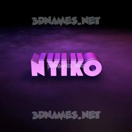 nyiko in Big Purple style - 3D name wallpaper nyiko in Big Purple style - 3D name wallpaper