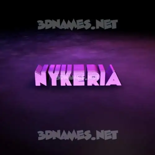 nykeria in Big Purple style - 3D name wallpaper nykeria in Big Purple style - 3D name wallpaper