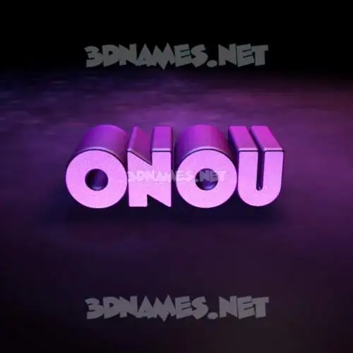 onou in Big Purple style - 3D name wallpaper onou in Big Purple style - 3D name wallpaper
