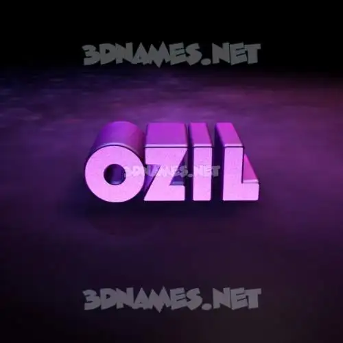 ozil in Big Purple style - 3D name wallpaper ozil in Big Purple style - 3D name wallpaper