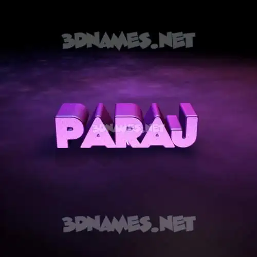 paraj in Big Purple style - 3D name wallpaper paraj in Big Purple style - 3D name wallpaper