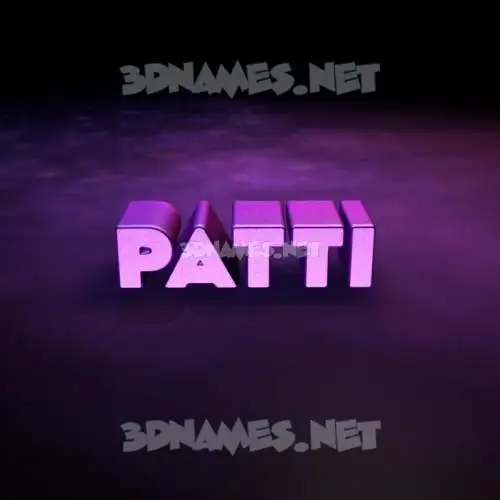 patti in Big Purple style - 3D name wallpaper
