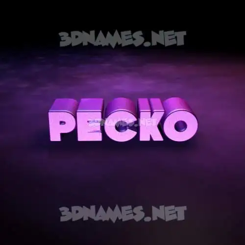 pecko in Big Purple style - 3D name wallpaper pecko in Big Purple style - 3D name wallpaper