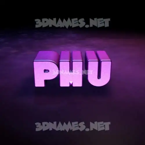 phu in Big Purple style - 3D name wallpaper phu in Big Purple style - 3D name wallpaper