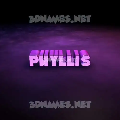 phyllis in Big Purple style - 3D name wallpaper phyllis in Big Purple style - 3D name wallpaper
