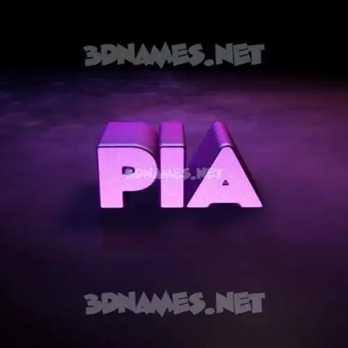 pia in Big Purple style - 3D name wallpaper pia in Big Purple style - 3D name wallpaper