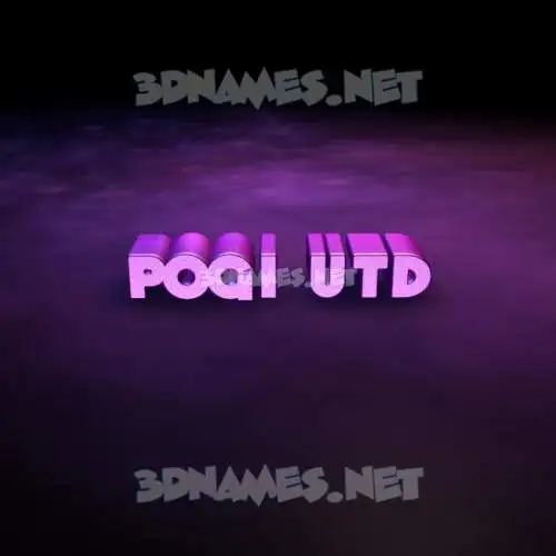 pogi utd in Big Purple style - 3D name wallpaper pogi utd in Big Purple style - 3D name wallpaper