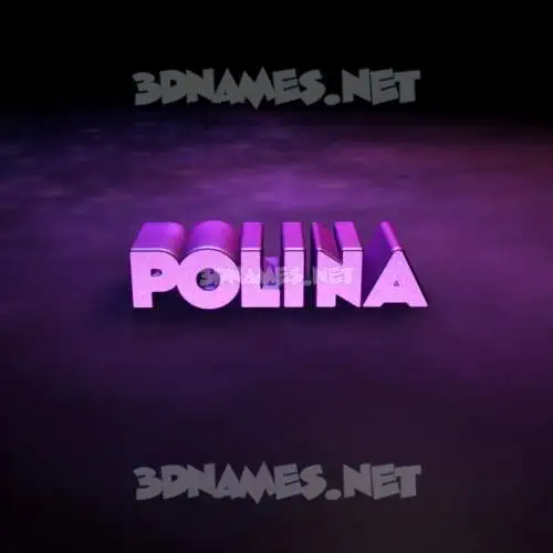 polina in Big Purple style - 3D name wallpaper polina in Big Purple style - 3D name wallpaper