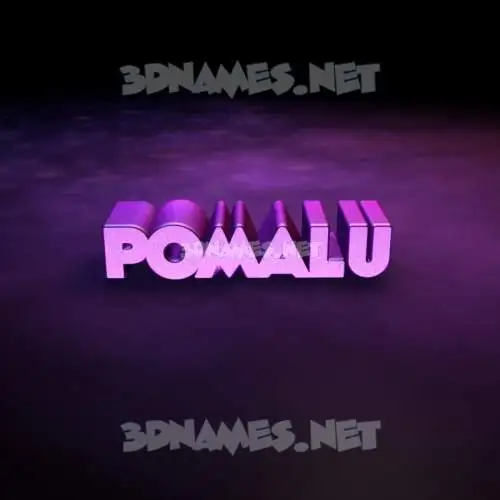 pomalu in Big Purple style - 3D name wallpaper pomalu in Big Purple style - 3D name wallpaper