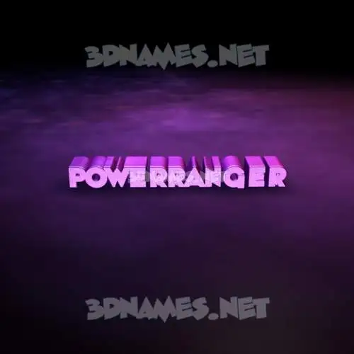 powerranger in Big Purple style - 3D name wallpaper powerranger in Big Purple style - 3D name wallpaper