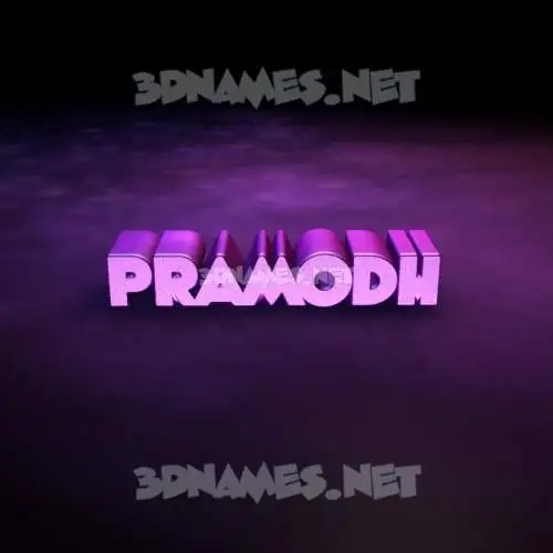 pramodh in Big Purple style - 3D name wallpaper